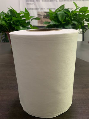 белая ткань Spunlace полиэстера 50g и вискозы Nonwoven для ткани хлопка, пусковых площадок, влажных обтирает
