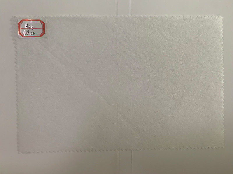 белая ткань Spunlace вискозы 50g и полиэстера Nonwoven для ткани хлопка, пусковых площадок, влажных обтирает