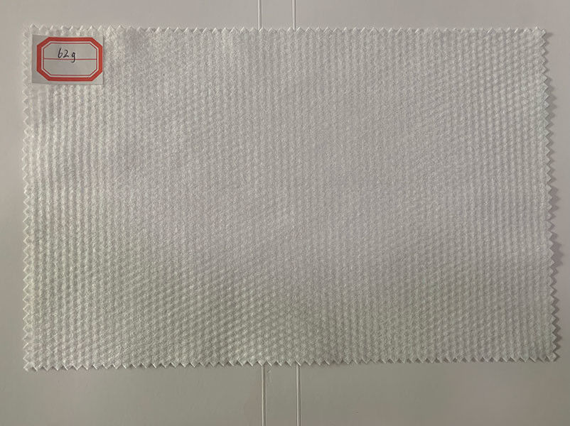 белая ткань хлопка зерна жемчуга ткани Nonwoven Spunlace полиэстера 62g и вискозы небольшая, пусковые площадки, влажные обтирает
