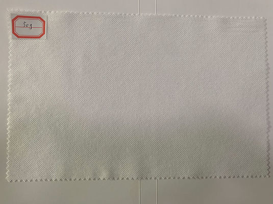 ткань хлопка сетки 50g белая 100%Viscose Spunlace Nonwoven, лицевое полотенце, влажное обтирает